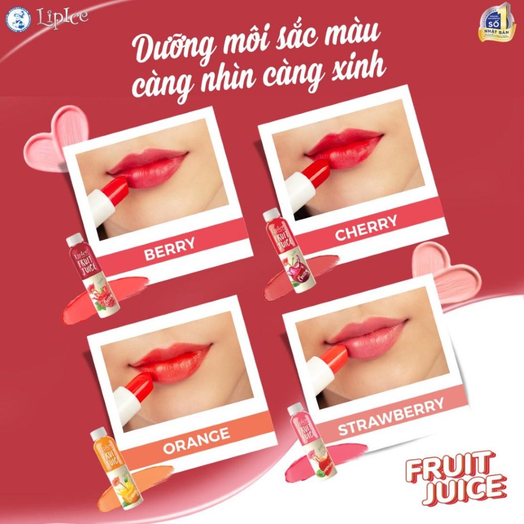 Son Dưỡng Môi Lipice Chiết Xuất Trái Cây Sheer Color Fruit Juice 4g Hasaki Sản Phẩm Chính Hãng