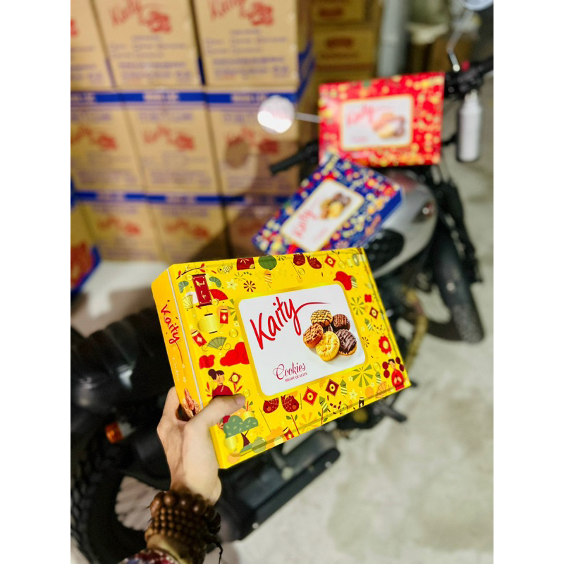 Bánh quy Mèo LUCKY HỘP GIẤY 500gr  Bánh giòn thơm ngon