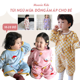 [10 -20 ĐỘ] Túi Ngủ Trẻ Em/Túi Ngủ Cho Bé Mùa Đông Siêu Ấm Áp (Tay Tháo Rời, Mở Chân)