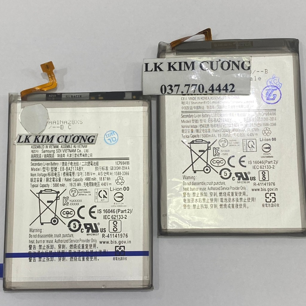 Pin EB-BA217ABY dành cho các dòng samsung A12 - a21s - a02