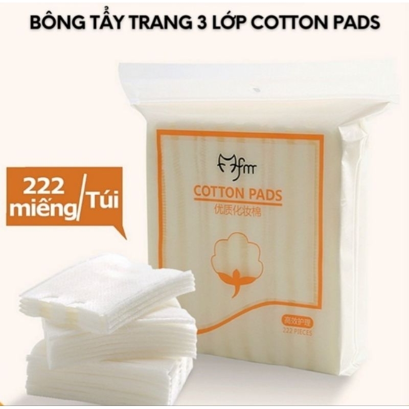 Bông tẩy trang Cotton Pads 222 miếng