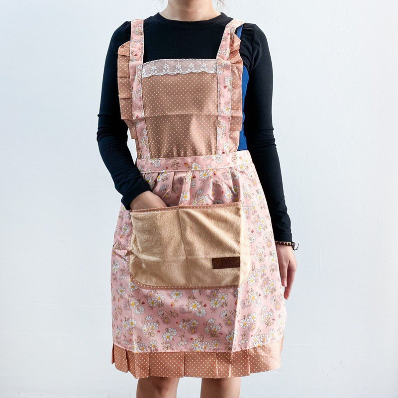 Tạp dề nấu bếp hoa nhí Vintage