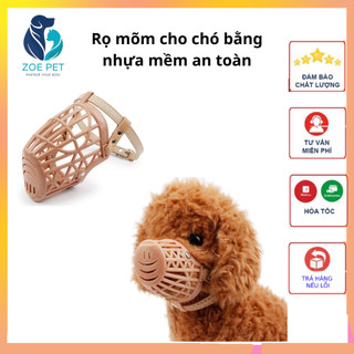 Rọ mõm cho chó bằng nhựa mềm abs an toàn, nhiều size