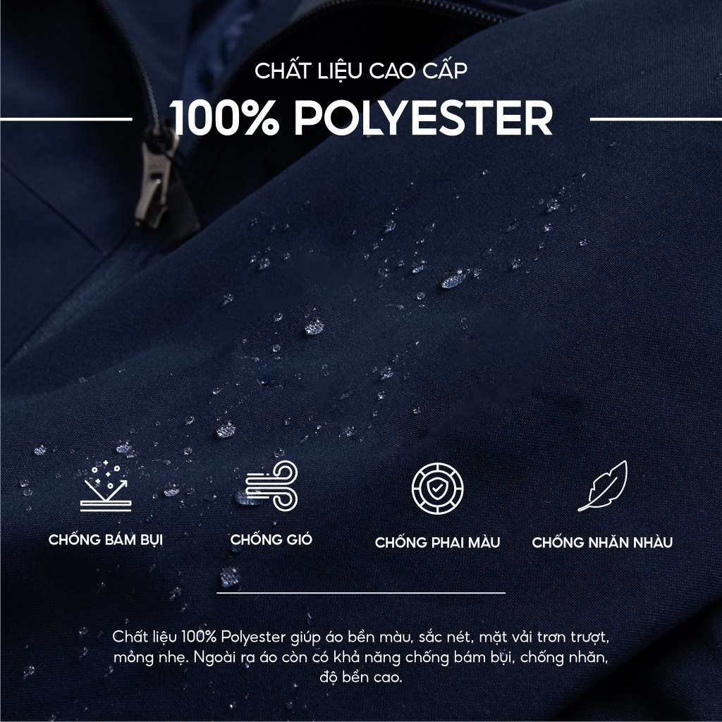 Áo khoác gió nam nữ 2 lớp, áo khoác gió nam Grayhomme chất vải gió tráng bạc