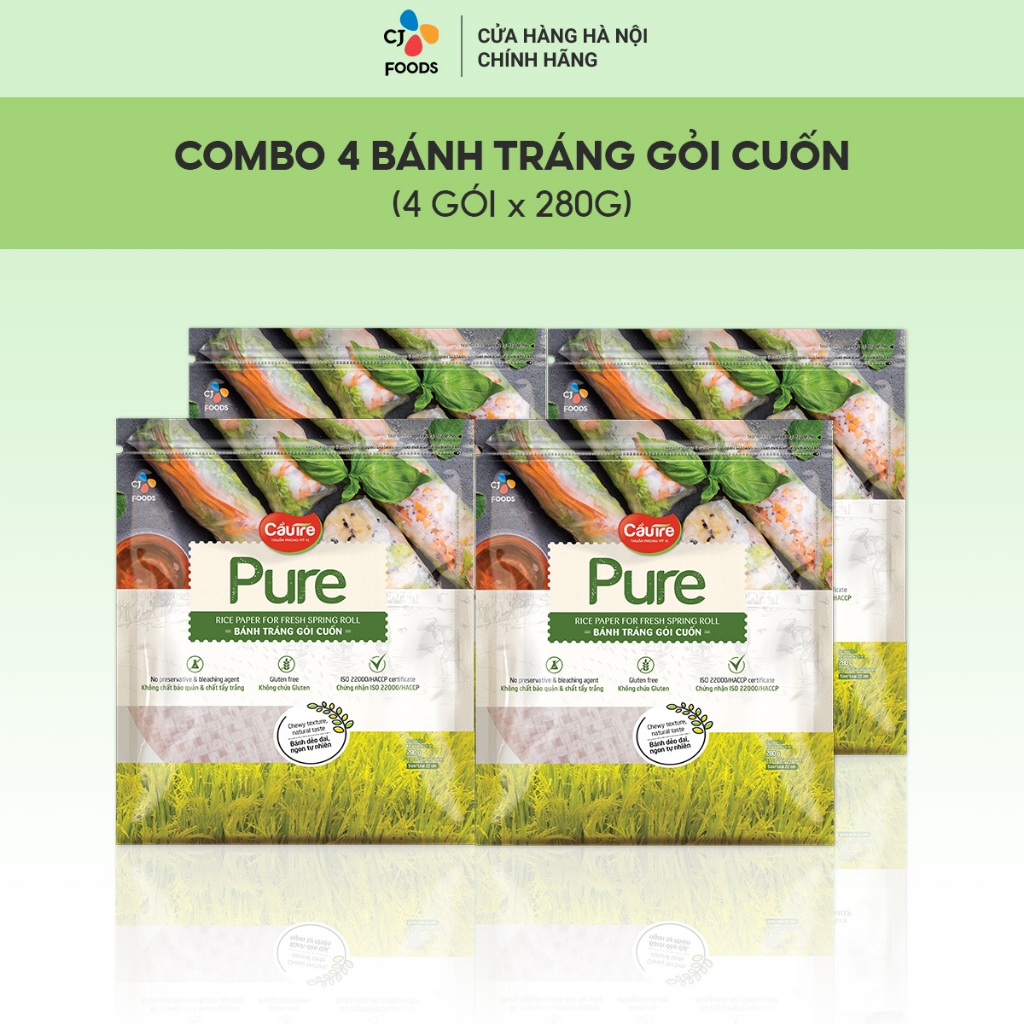 Bánh tráng gỏi cuốn Cầu Tre PURE  - Gói 280g