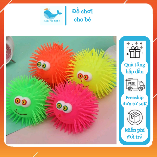 Đồ Chơi Chôm Chôm Nắn Bóp Giảm Căng Thẳng Đồ Chơi Con Nhím Phát Sáng Có Đèn Led Phát Sáng Và Dây Cầm