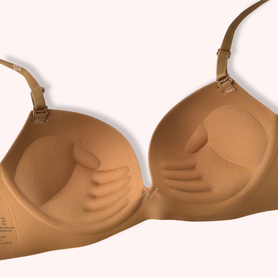 Áo Ngực Đúc Su Không Gọng Nâng Ngực Bàn Tay Tạo Khe Quyến Rũ KBRA A01