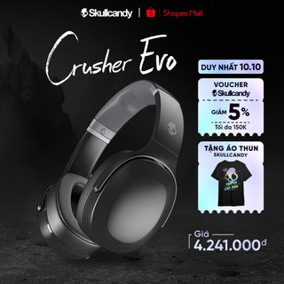 Tai nghe Skullcandy Crusher Evo Wireless Over Ear Headphone (có thanh Bass điều chỉnh tùy ý) - Bảo hành 12 tháng chính h