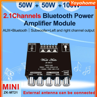 Zk-mt 2.1 kênh bluetooth 5.0 bảng mạch khuếch đại loa siêu trầm 50w