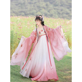 HÁN PHỤC THÊU HOA CỔ TÍCH THỜI ĐƯỜNG