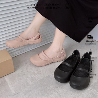 Giày búp bê nữ CL bít mũi quai hậu phối quai nhỏ