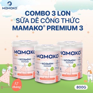 Sữa dê công thức mamako premium số 3 - 800g sữa dê nga tăng cường miễn dịch