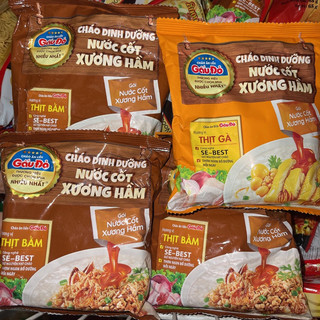 Combo 10 Gói Cháo Gấu Đỏ Vị Thịt Gà , Thịt Bằm