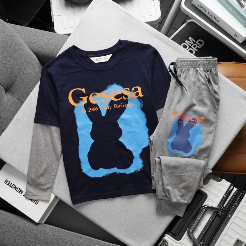 Bộ GAP Tay Dài cotton bé trai size đại 24-60kg