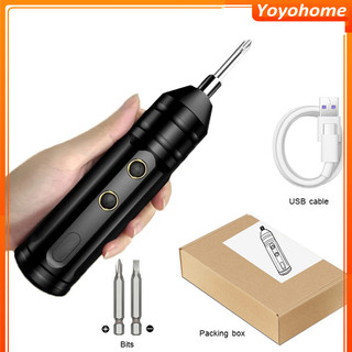 Bộ tua vít điện mini 3.7v tua vít điện không dây thông minh tay cầm sạc usb với bộ