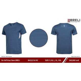 Áo thể thao nam Breli - BAS2216-VG