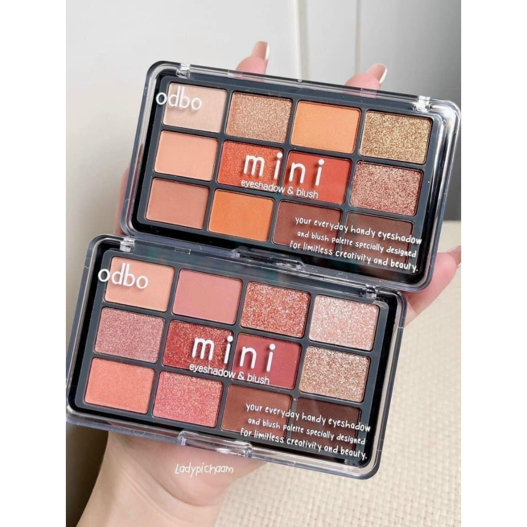 Bảng phấn mắt-má hồng 2 tầng Obdo OD1045 siêu xinh😍
