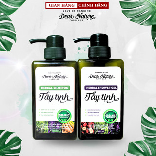 Bộ sản phẩm Tẩy Tịnh Mùi Già Lá Xông - Gel tắm gội xà bông thiên nhiên