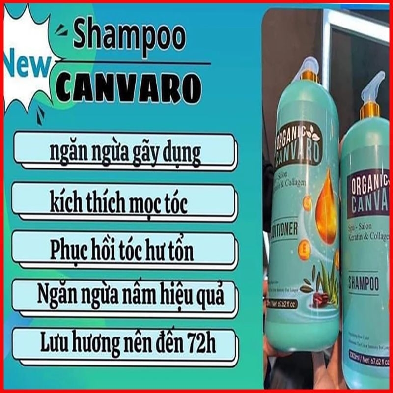Combo 3 cặp gội xả Canvaro