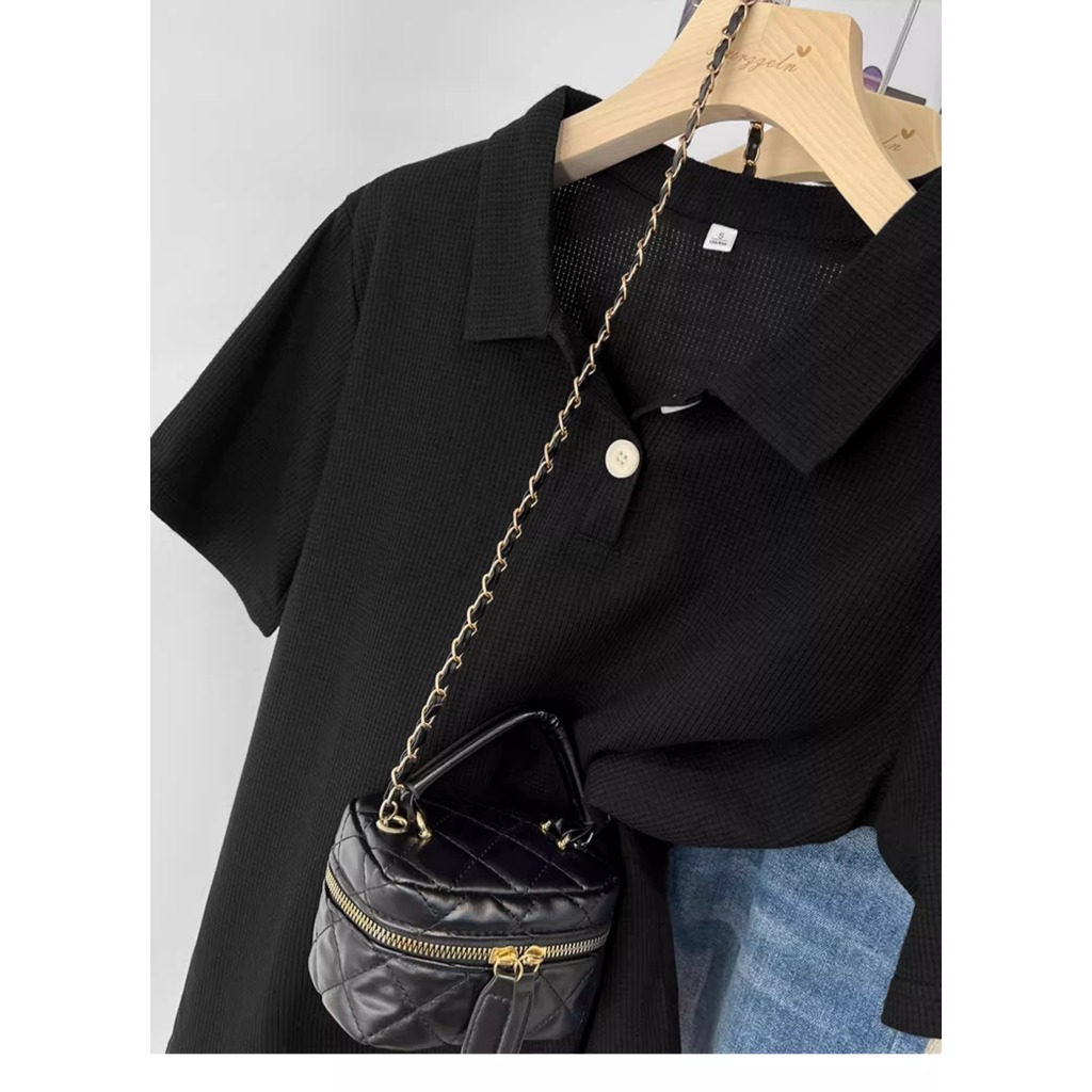 Áo Thun Polo Nữ Bigsize Thiết Kế Đơn Giản, Phong Cách Hàn Quốc APL