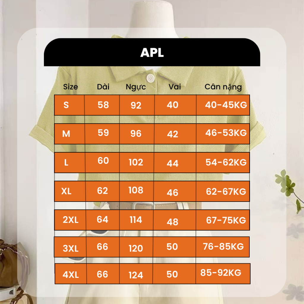 Áo Thun Polo Nữ Bigsize Thiết Kế Đơn Giản, Phong Cách Hàn Quốc APL