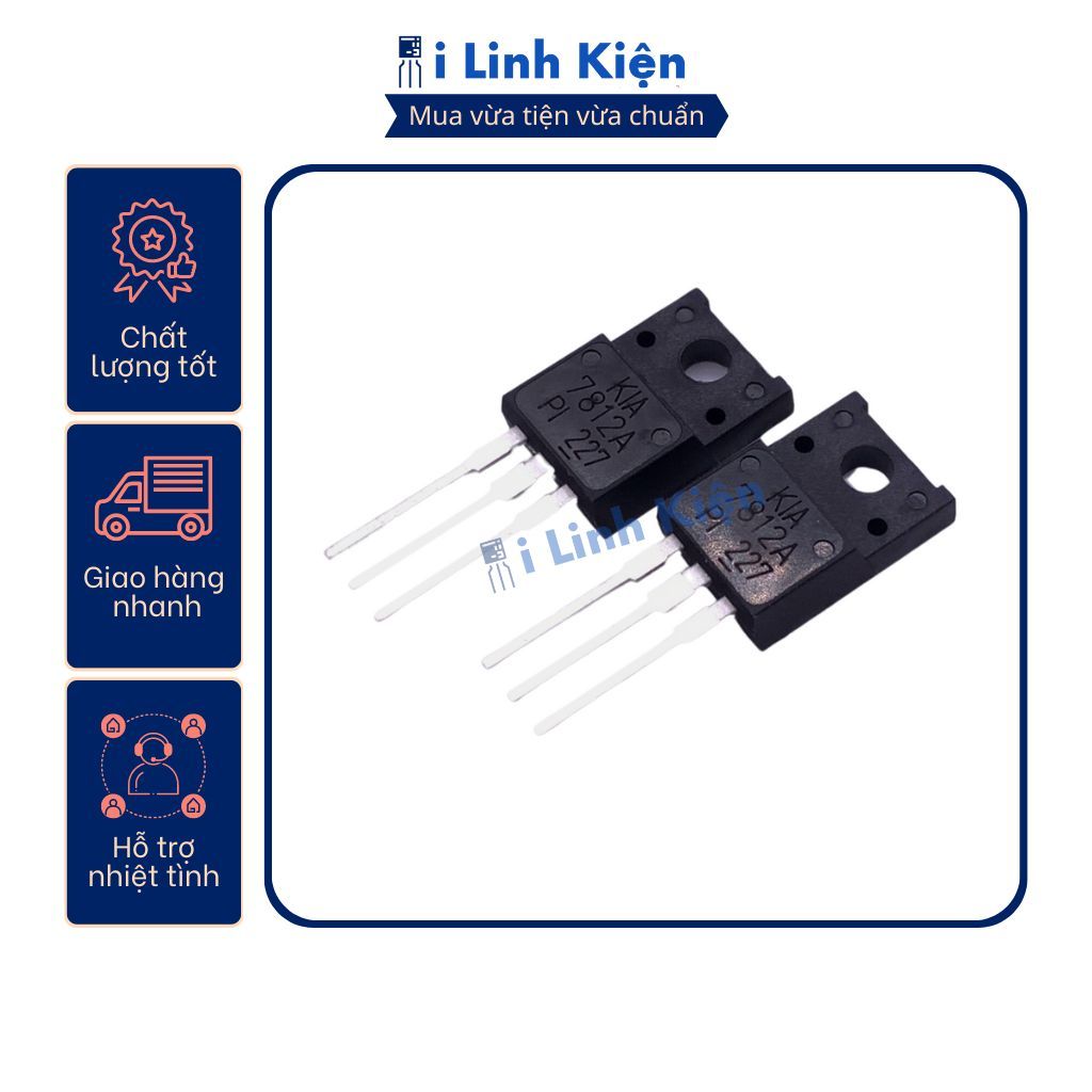 KIA7805 KIA7812 KIA7815 KIA7824 IC nguồn chính hãng KEC chất lượng tốt.