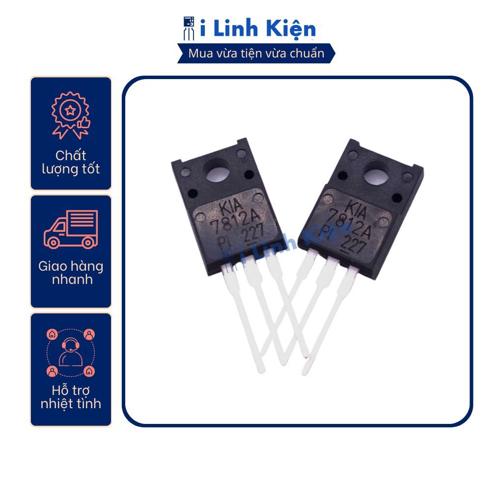 KIA7805 KIA7812 KIA7815 KIA7824 IC nguồn chính hãng KEC chất lượng tốt.