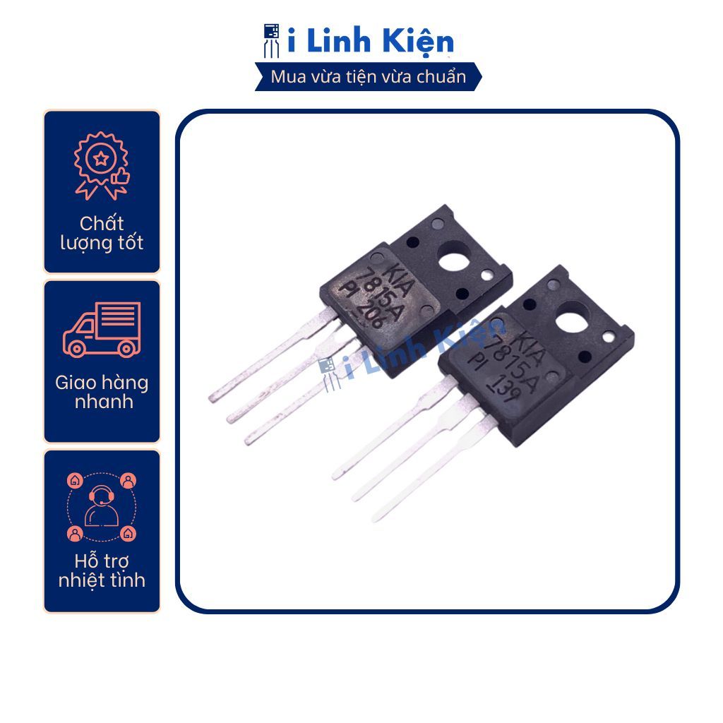KIA7805 KIA7812 KIA7815 KIA7824 IC nguồn chính hãng KEC chất lượng tốt.