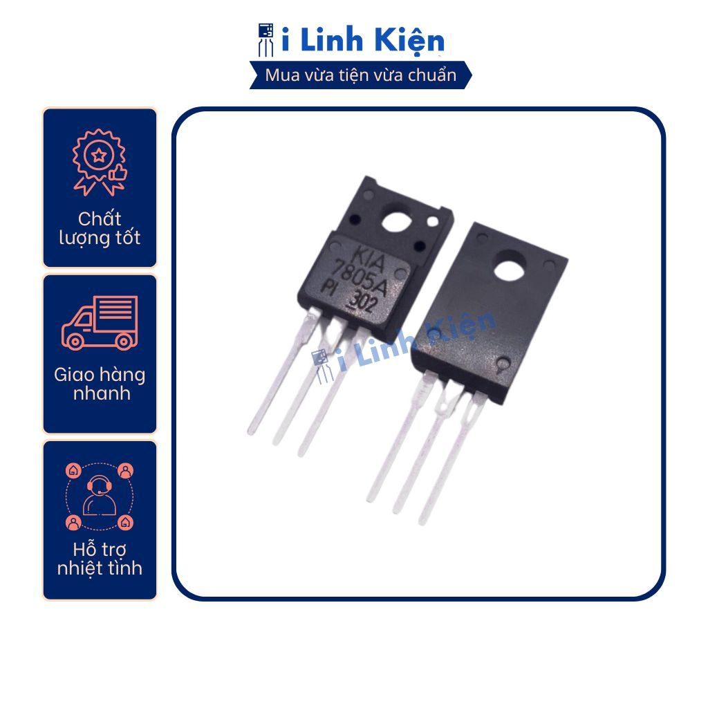 KIA7805 KIA7812 KIA7815 KIA7824 IC nguồn chính hãng KEC chất lượng tốt.
