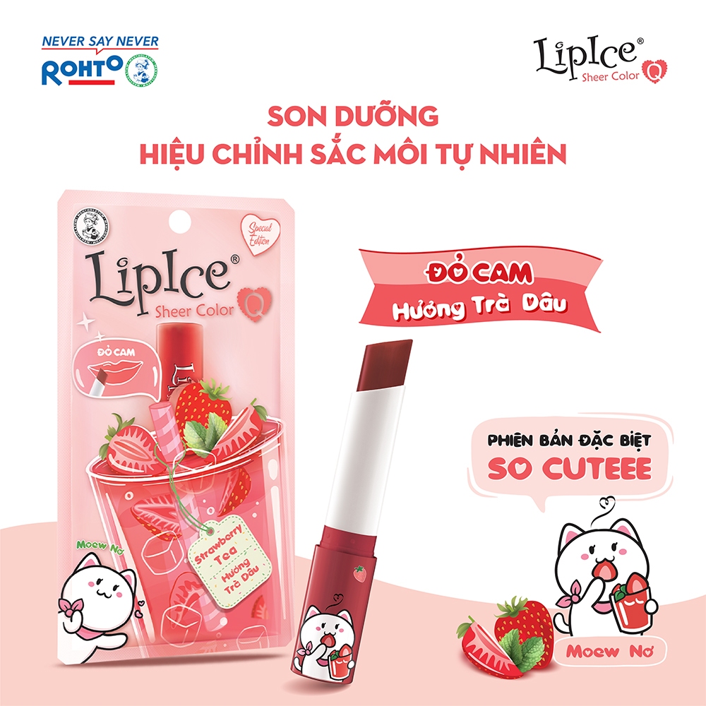 Son Dưỡng LipIce Hương Trà Sữa, Màu Hồng Cam Đất 2.4g Hasaki Sản Phẩm Chính Hãng