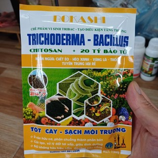Nấm ủ phân chuồng, rác hữu cơ, đối kháng nấm bệnh Bokashi Trichoderma 150g