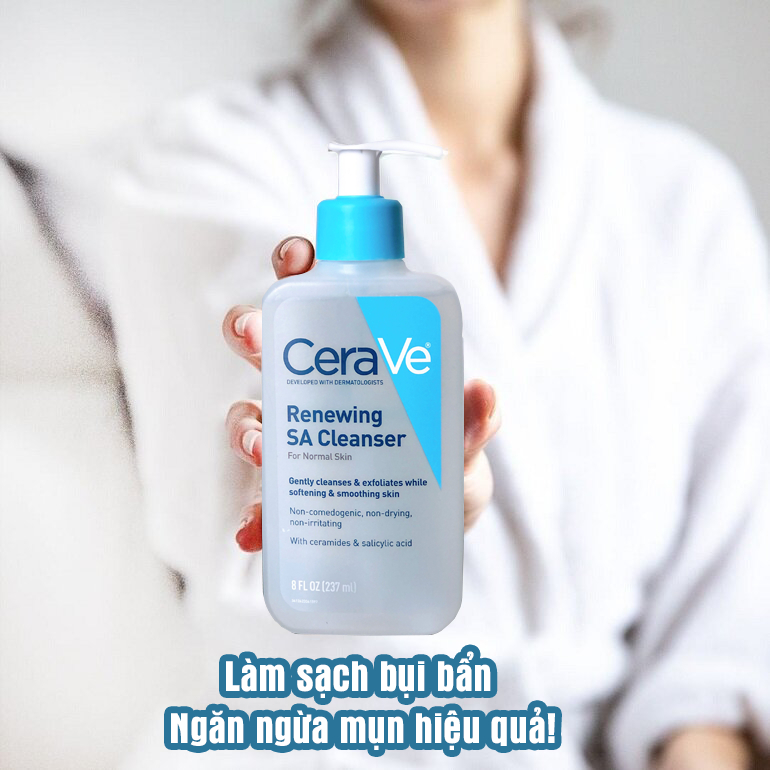 Sữa rửa mặt CERAVE cho da dầu da mụn và nhạy cảm