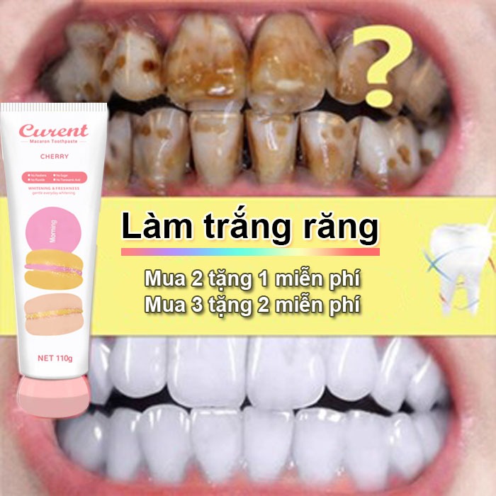 cherry Kem đánh răng Răng làm trắng Serum Bột Vệ sinh răng miệng Serum Loại bỏ mảng bám Răng Tẩy trắ