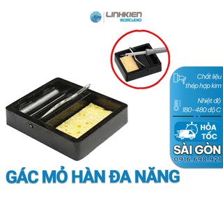 🔥 GIÁ SỈ 🔥Gía đỡ Mỏ Hàn Kệ Gác Tay Hàn Mini kim loại kèm miếng bọt biển chịu nhiệt cao