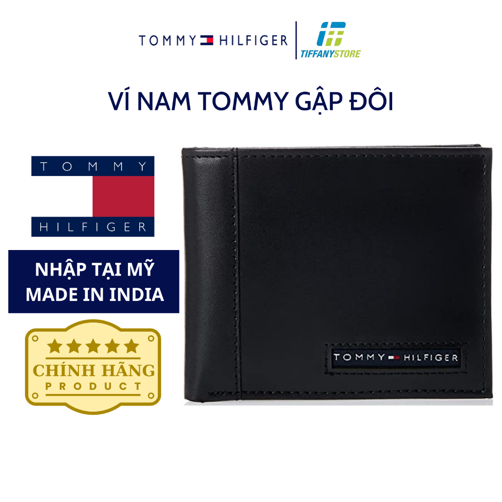 Ví nam Tommy Hilfiger Mens Cambridge Passcase - Ví da màu đen 5675/01 - Hàng chính hãng - Nhập tại Mỹ
