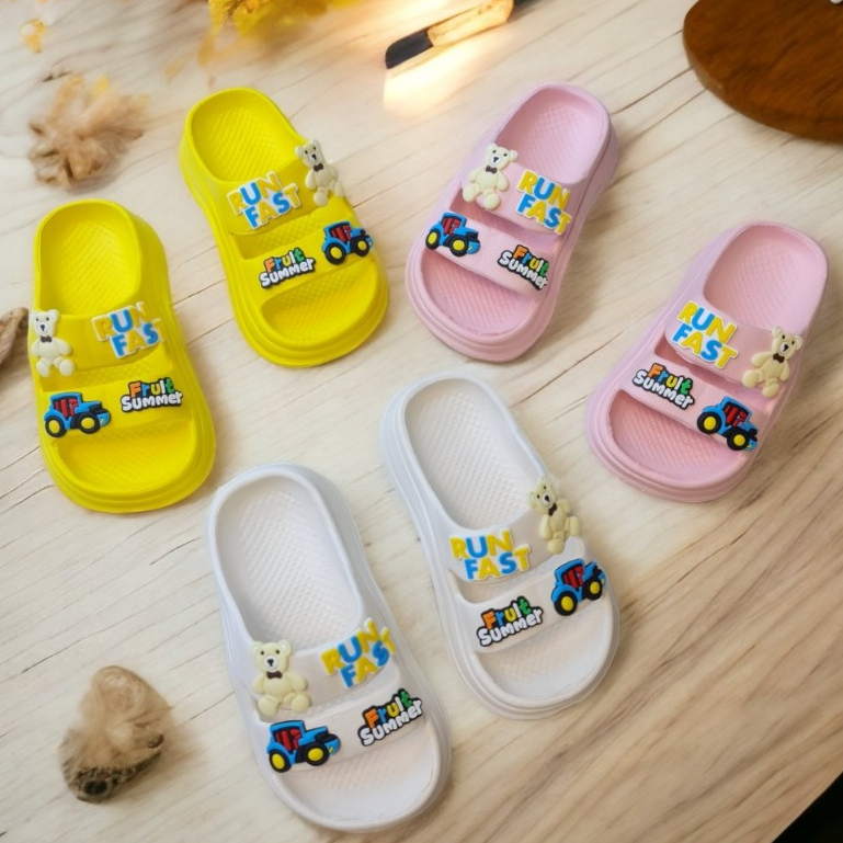 Dép bánh mì 2 quai đế cong cho bé chất cao su mềm êm chân bé- Có size mẹ trong shop