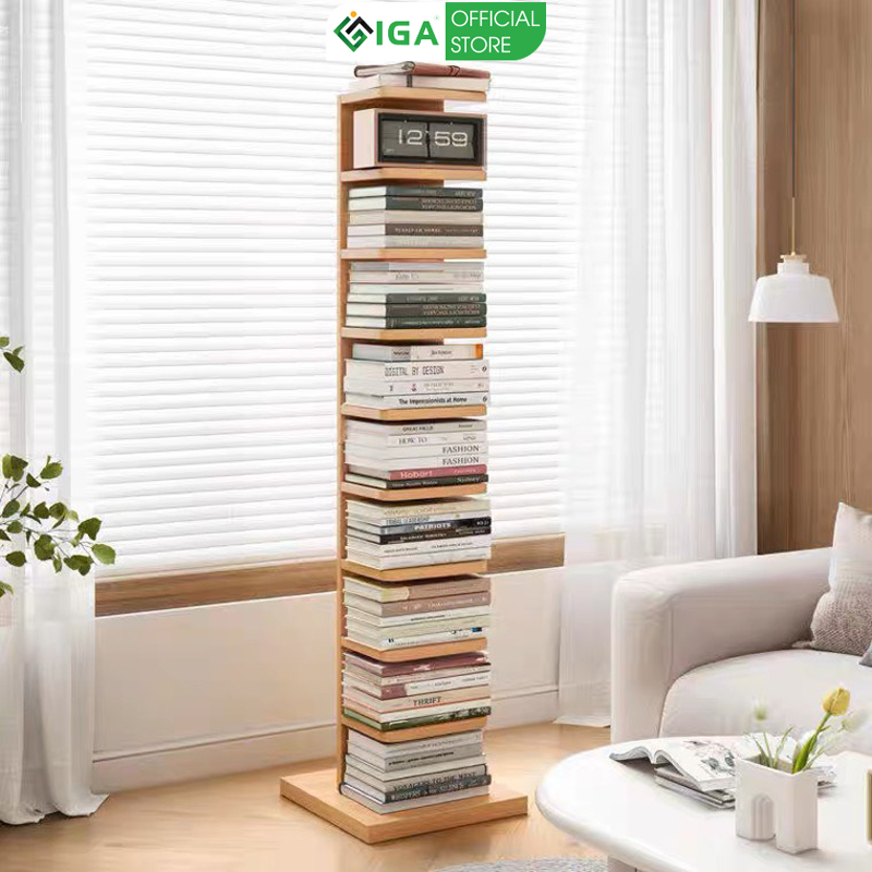 Kệ sách 6 tầng hình cây gỗ MDF phủ melamin thương hiệu IGA - GA10