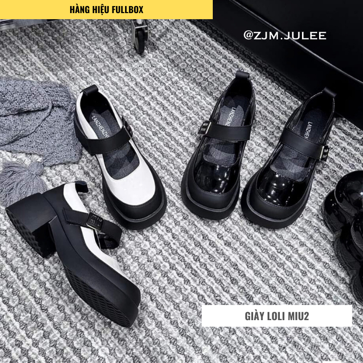 Giày búp bê đế cao thời trang LOLI MIU2 - Giày thời trang cao cấp cá tính