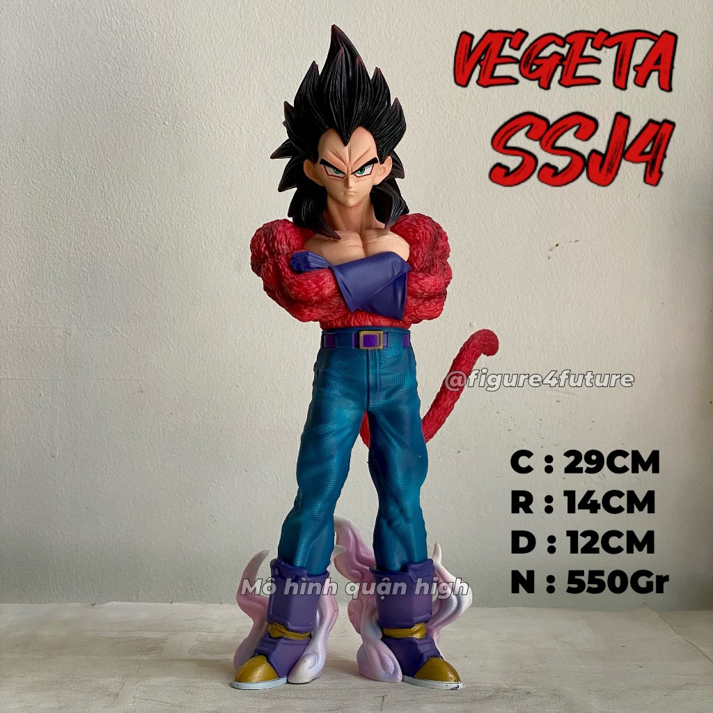 Mô Hình Vegeta Super Saiyan 4 cao 29CM - Vegeta SSJ4 - Mô Hình Vegeta Cấp 4 -Dragon Ball GT -  vegeta figurine