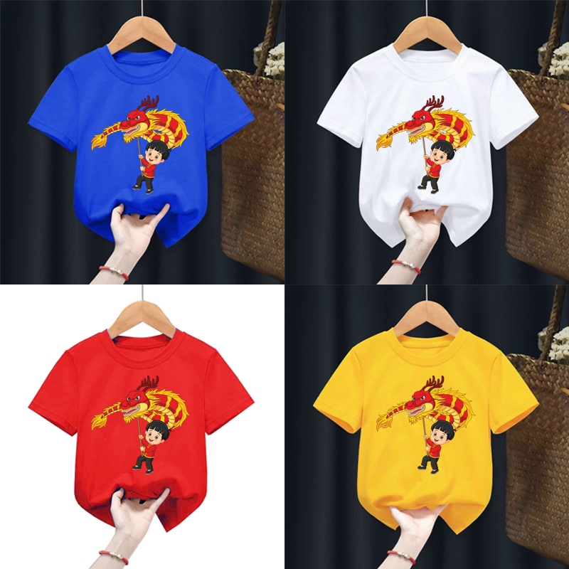 Áo thun tết cho bé hình bé gái bé trai ,áo cho bé từ 6kg-30kg.AT03.