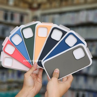 [ IPHONE 15 ] Ốp Slicon Hỗ Trợ Sạc Ko Dây Chống Bẩn dành cho Iphone 15 / 15 Pro / 15 Plus / 15 Promax - Có Logo Táo