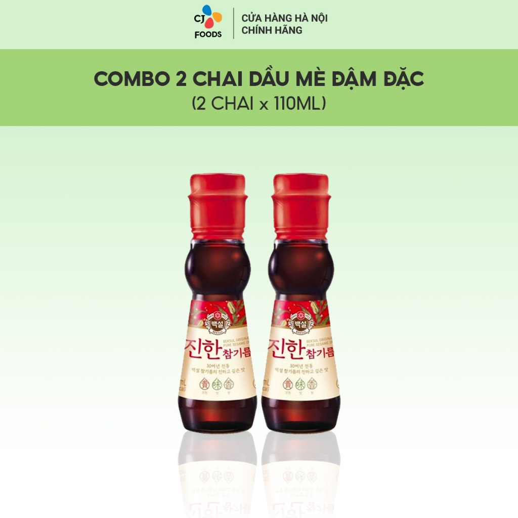 Dầu mè Hàn Quốc đậm đặc CJ Beksul 110ml