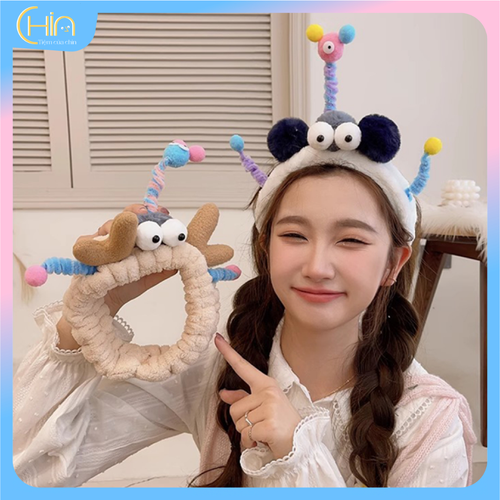 Băng đô rửa mặt, Băng Đô  Cài Tóc đôi mắt hoạt hình dễ thương nghộ nghĩnh