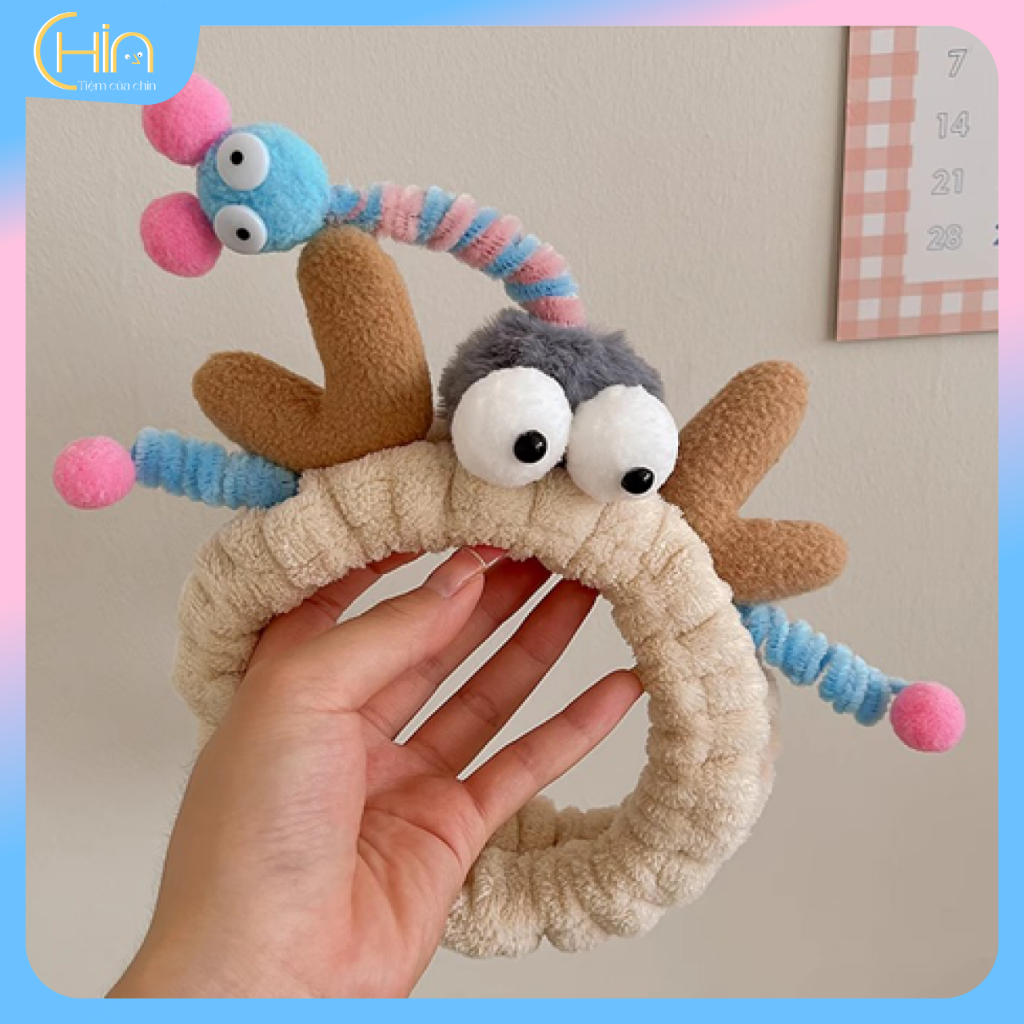 Băng đô rửa mặt, Băng Đô  Cài Tóc đôi mắt hoạt hình dễ thương nghộ nghĩnh