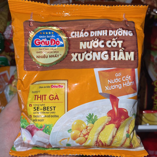 Combo 10 Gói Cháo Gấu Đỏ Vị Thịt Gà , Thịt Bằm