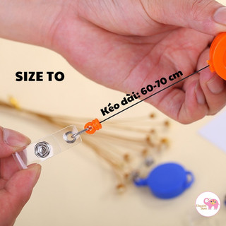 Móc đeo thẻ co rút thông minh (loại treo chìa khóa)