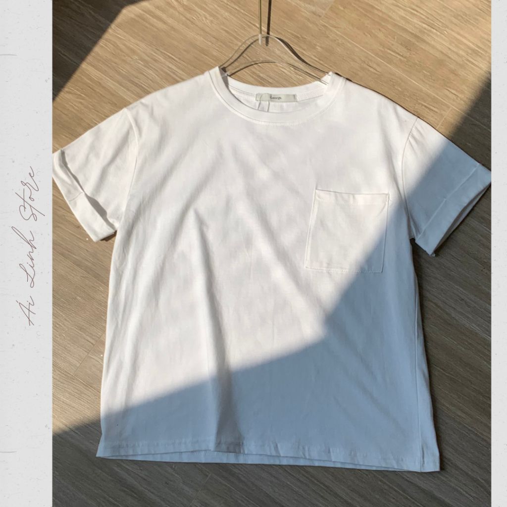 AILINH.STORE | Áo thun trơn basic cotton mịn (có túi)