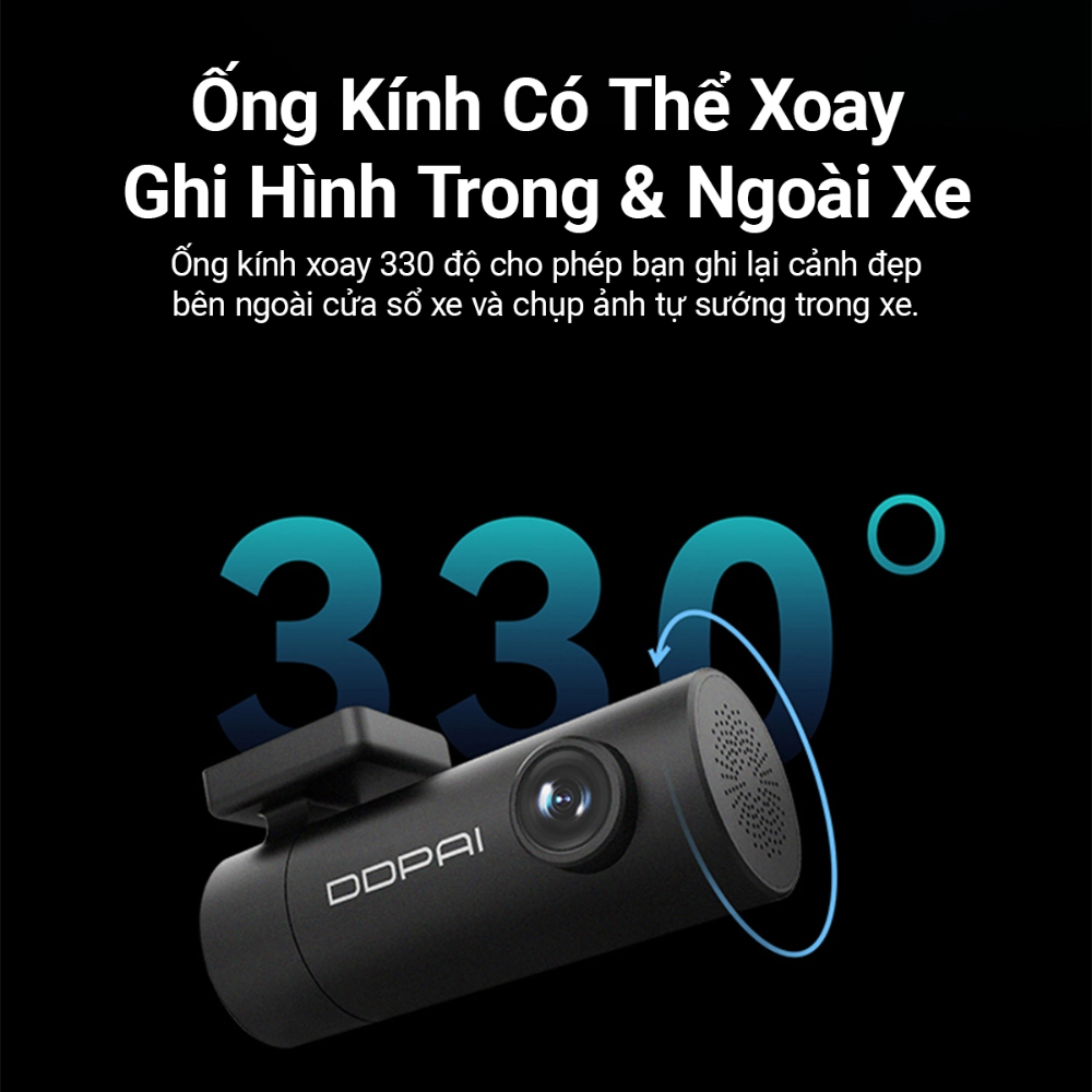 Camera Hành Trình Ô Tô DDPai Mini PRO Độ Phân Giải 2K Kết Nối Wifi Giám Sát Xe 24/7 Wifi Bảo Hành Chính Hãng 24 tháng