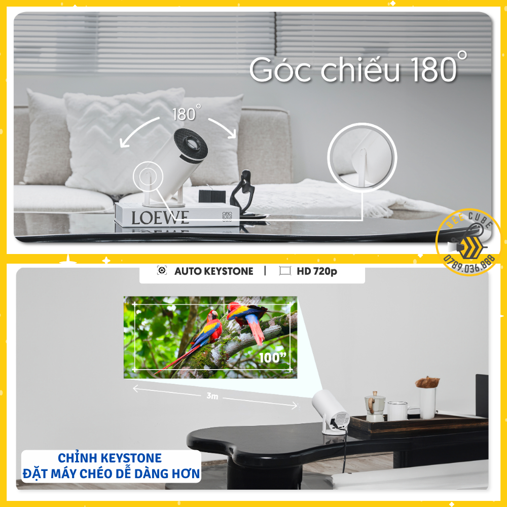 Máy chiếu mini BeeCube X1 Gen 2 Độc Quyền Chính Hãng