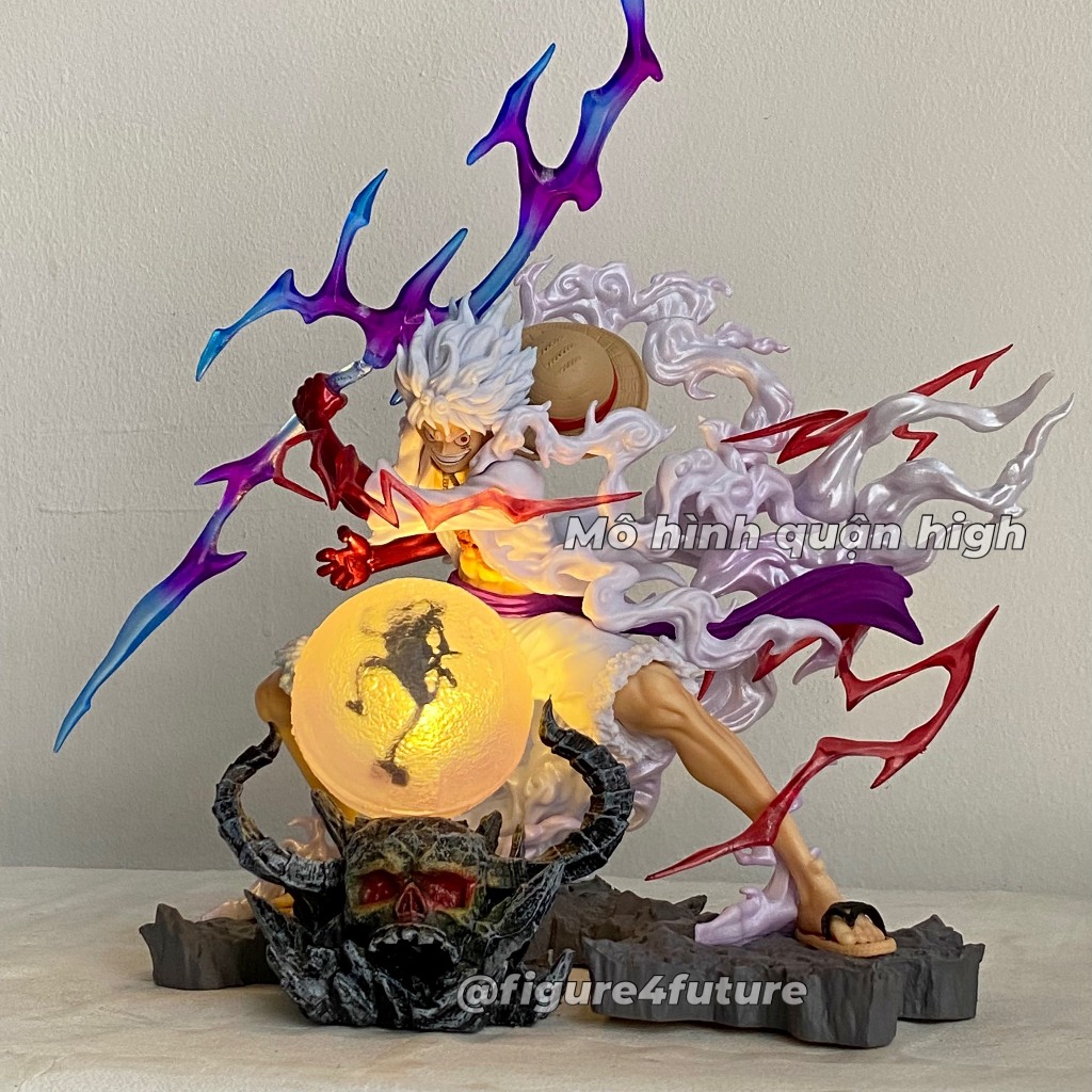 Mô Hình Luffy Gear 5 Nika Man cao 28CM - Luffy G5 có led - One piece figure luffy - Nika god luffy kaido